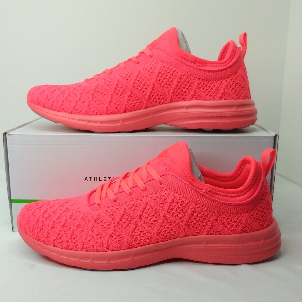 APL Techloom Phantom Impulse Red/Clear Premium Running Shoes Men 9.5 NIB
